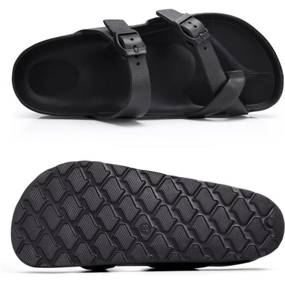 Women's Platform Sandals with Arch Support Comfortable Foam Slides Summer Beach - Picture 3 of 7